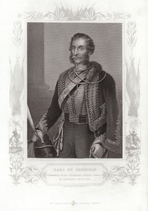 Retrato de James Brudenell, Conde de Cardigan (gravura) de Daniel John. Pound