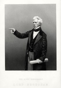 O honorável Henry Brougham, lorde chanceler da Grã-Bretanha, c1880 de Daniel John Pound