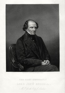 O Honorável John Russell, 1º Earl Russell, estadista liberal britânico, c1880 de Daniel John Pound