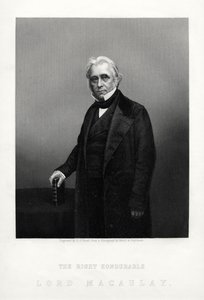 Thomas Babington Macaulay, poeta britânico, historiador e político Whig, c1880. de Daniel John Pound