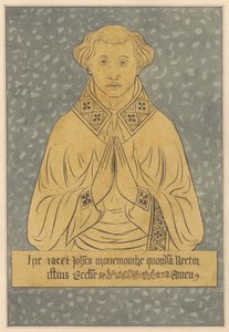 Placa de latão para um Reitor da Igreja de Harlington de Daniel Lysons