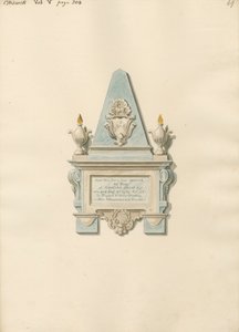 Memorial a Edward Crisp da Igreja de Chiswick de Daniel Lysons