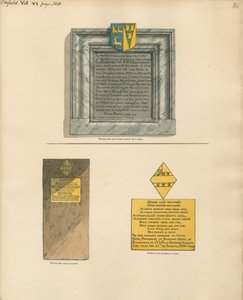 Memorial a Elizabeth Grene também de Anne Grey da Igreja de Enfield de Daniel Lysons