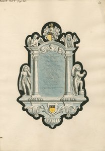 Memorial a Richard Taylor da Igreja de Chiswick de Daniel Lysons
