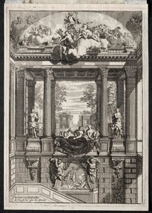 Escadaria no Palácio de Voorst na Holanda.