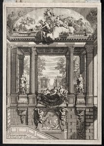 Escadaria no Palácio de Voorst na Holanda