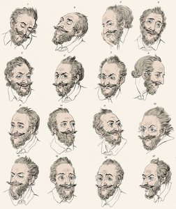 Rei Henrique IV da França (1553-1610) em "Essays on physiognomy, designed to promote the knowledge and the love of mankind" John Caspar LAVATER - Engraving after Daniel Chodowiecki de Daniel Nikolaus (after) Chodowiecki
