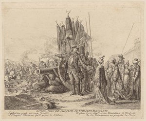Batalha perto de Choczim, a 18 de setembro de 1769 de Daniel Nikolaus Chodowiecki