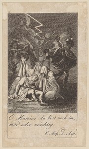 Prancha 11 para o «Coriolano» de Shakespeare de Daniel Nikolaus Chodowiecki