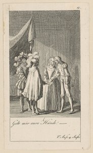 Prancha 12 para "A Tempestade" de Shakespeare de Daniel Nikolaus Chodowiecki