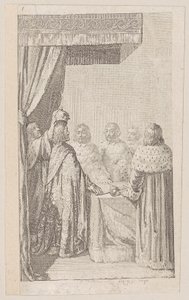 Prancha 1 para "História do Estado prussiano-brandeburguês", segunda parte de Daniel Nikolaus Chodowiecki