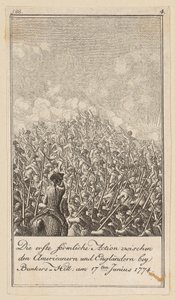 Estampa 4 da série para o ensaio «A história da revolução da América do Norte», de M. C. Sprengel. de Daniel Nikolaus Chodowiecki