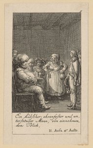 Folha 5 para o "Rei Henrique IV" de Shakespeare de Daniel Nikolaus Chodowiecki