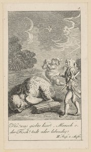 Prancha 5 para «A Tempestade» de Shakespeare de Daniel Nikolaus Chodowiecki