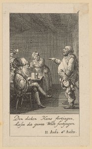 Folha 6 para «Rei Henrique IV», de Shakespeare de Daniel Nikolaus Chodowiecki