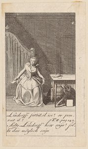 Prancha 8 para «Karoline von Lichtfield» de Daniel Nikolaus Chodowiecki