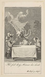 Prancha 9 para «A Tempestade» de Shakespeare de Daniel Nikolaus Chodowiecki