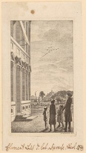 Primeira folha do «Manual Elementar da Língua Latina», de Schulze, Berlim, 1779 de Daniel Nikolaus Chodowiecki