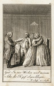 O caçador de Iffland de Daniel Nikolaus Chodowiecki