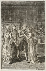 Ilustração para o «Almanaque de Becker para 1800» de Daniel Nikolaus Chodowiecki