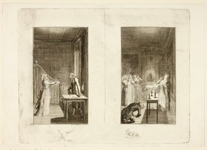 Ilustração para o livro «Clarissa», de Samuel Richardson de Daniel Nikolaus Chodowiecki