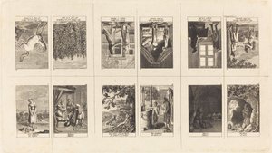 Ilustrações para Fables & Tales por Gellert, Gleim, Hagedorn, Lichtwer e Pfeffel de Daniel Nikolaus Chodowiecki