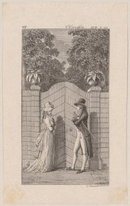 Lovelace persuade Clarisse a deixar-se raptar de Daniel Nikolaus Chodowiecki