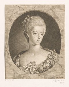 Retrato de Wilhelmina da Prússia de Daniel Nikolaus Chodowiecki
