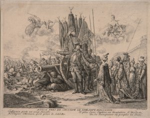 Príncipe Alexander Mikhaylovich Golitsyn no cerco da fortaleza de Khotyn 1769, 1769 de Daniel Nikolaus Chodowiecki