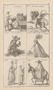 Placa V sobre «Elogio da Loucura», de Erasmo de Daniel Nikolaus Chodowiecki