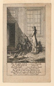 The Lazy and Weak-Minded, Ilustração para "Königl: Grosbrit [anian] calendário genealógico para o ano 1780 Lauenberg por J.G. Berenberg" de Daniel Nikolaus Chodowiecki