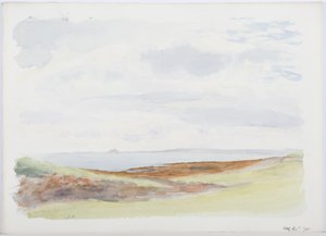 Holy Island, 1895 (lápis e wc no papel)