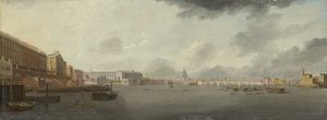 Vista para o Tamisa, olhando para o leste, com Adelphi, Somerset House e a Catedral de São Paulo, c.1806