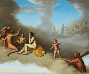 Uma assembleia dos deuses com a apoteose de Hércules