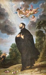 São Francisco Xavier, retábulo (óleo sobre tela) de Daniel & Wildens Jan (1586 1653) Seghers