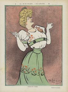 Charlotte Wiehe, atriz dinamarquesa. Ilustração para Le Rire