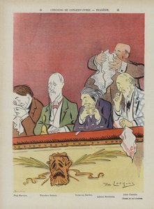 Concurso no Conservatório de Paris - tragédia. Ilustração para o riso