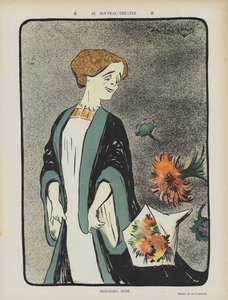Eleonora Duse, atriz italiana. Ilustração para Le Rire