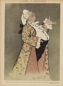 Maurice de Feraudy, compositor e ator francês. Ilustração para Le Rire
