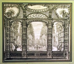 Estudo para um mural decorativo de Daniel the Younger Marot