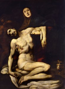 Pintura La Pieta de Daniele Crespi (1598-1630) Século XVII Madrid, Museu do Prado