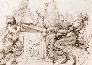 Santa Cecília ao órgão de Daniele Crespi