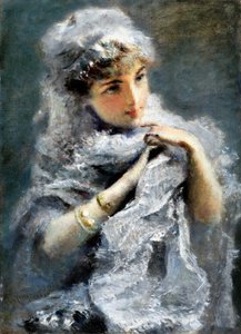A Garota Inglesa, 1886. de Daniele Ranzoni