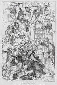 Descida da Cruz (gravura) de Daniele da Volterra (1509 66) (after)
