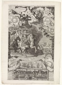 Vitória aliada sobre os franceses e espanhóis, 1702 Conquests of her High Allies venceu contra Vranckrijck e Espanha no ano de 1702 / Conquestes des hauts Alliez remportée sur la France et L