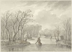Vista de Inverno de Daniël van Oosterhoudt
