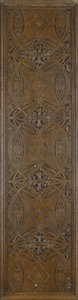 Um friso com motivos botânicos estilizados com borda foliar clássica, c.1893 (ferro forjado com banho de bronze) de Dankmar and Sullivan Louis Adler