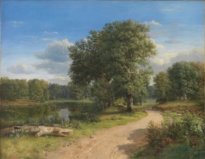 Paisagem perto de Hammermøllen, norte da Zelândia