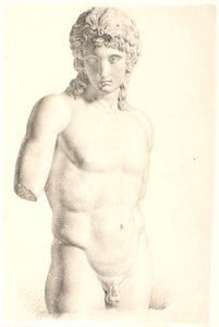 Desenho após gesso: "Eros de Centocelle" (Vaticano)