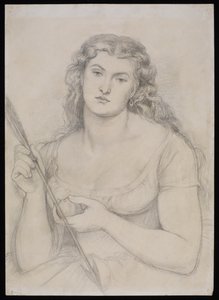 Estudo para "Venus Verticordia", c.1863-64 de Dante Gabriel Charles Rossetti